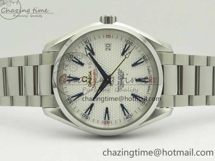 0121 Bright Aqua Terra Master Ryder Cup Edition VSF 1:1 Best Edition White Textured Dial on SS Bracelet A8500 Super Clone 8018